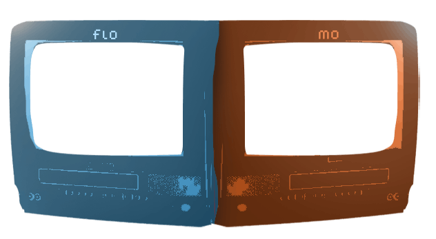Flo and Mo, twin retro TVs
